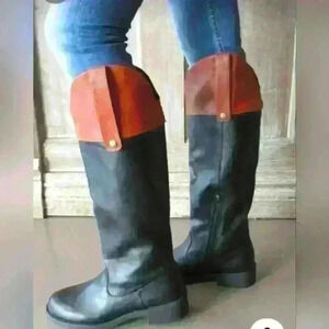 NWT RALPH LAUREN knee high leather riding  boot